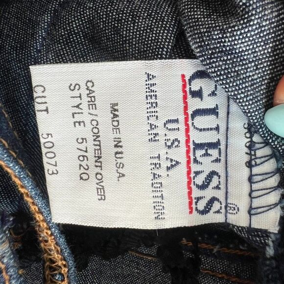 Guess 5762Q Crossback Strap Blue Denim Bodycon Dress Womens Size 3 - Picture 6 of 7